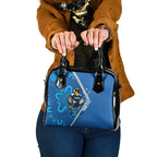 Victoria Oztag Custom Shoulder Handbag Helmeted Honeyeater Mascot Indigenous Art