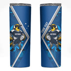 Victoria Oztag Custom Skinny Tumbler Helmeted Honeyeater Mascot Indigenous Art