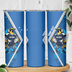 Victoria Oztag Custom Skinny Tumbler Helmeted Honeyeater Mascot Indigenous Art