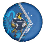 Victoria Oztag Custom Spare Tire Cover Helmeted Honeyeater Mascot Indigenous Art