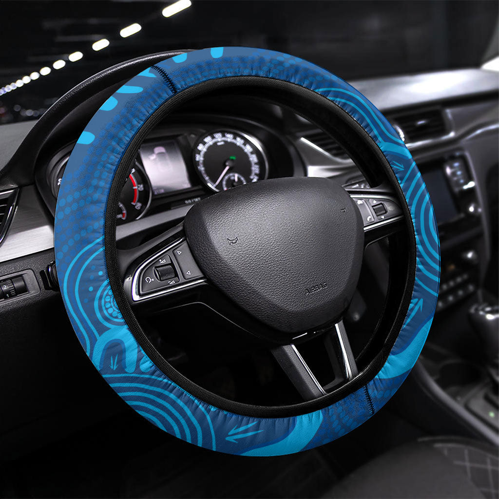 Victoria Oztag Steering Wheel Cover Helmeted Honeyeater Mascot Indigenous Art