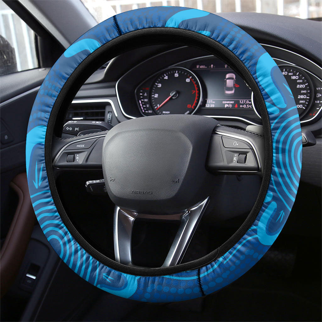 Victoria Oztag Steering Wheel Cover Helmeted Honeyeater Mascot Indigenous Art