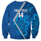 Victoria Oztag Custom Sweatshirt Helmeted Honeyeater Mascot Indigenous Art