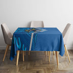 Victoria Oztag Custom Tablecloth Helmeted Honeyeater Mascot Indigenous Art