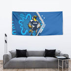 Victoria Oztag Custom Tapestry Helmeted Honeyeater Mascot Indigenous Art
