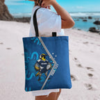 Victoria Oztag Custom Tote Bag Helmeted Honeyeater Mascot Indigenous Art