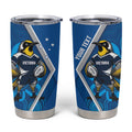 Victoria Oztag Custom Tumbler Cup Helmeted Honeyeater Mascot Indigenous Art