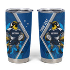 Victoria Oztag Custom Tumbler Cup Helmeted Honeyeater Mascot Indigenous Art