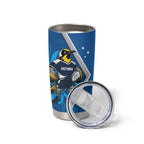 Victoria Oztag Custom Tumbler Cup Helmeted Honeyeater Mascot Indigenous Art