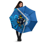 Victoria Oztag Custom Umbrella Helmeted Honeyeater Mascot Indigenous Art