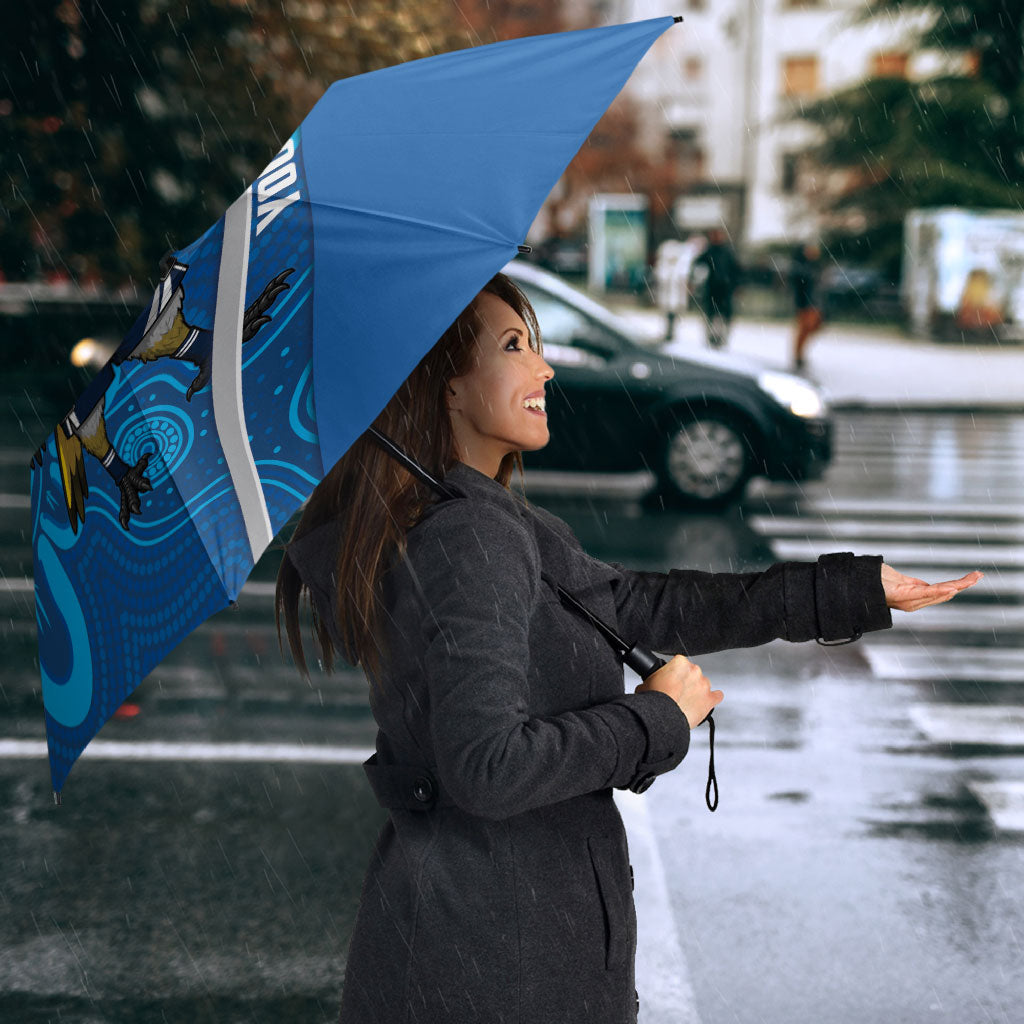 Victoria Oztag Custom Umbrella Helmeted Honeyeater Mascot Indigenous Art