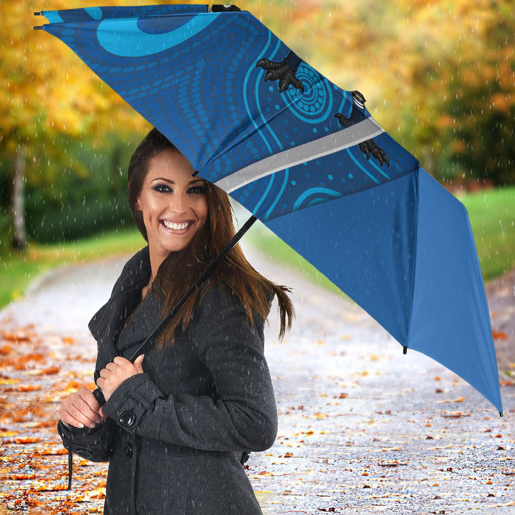 Victoria Oztag Custom Umbrella Helmeted Honeyeater Mascot Indigenous Art