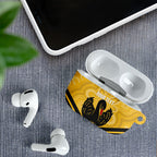 Western Australia Oztag Custom AirPods Case WA Black Swan Indigenous Art