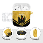 Western Australia Oztag Custom AirPods Case WA Black Swan Indigenous Art