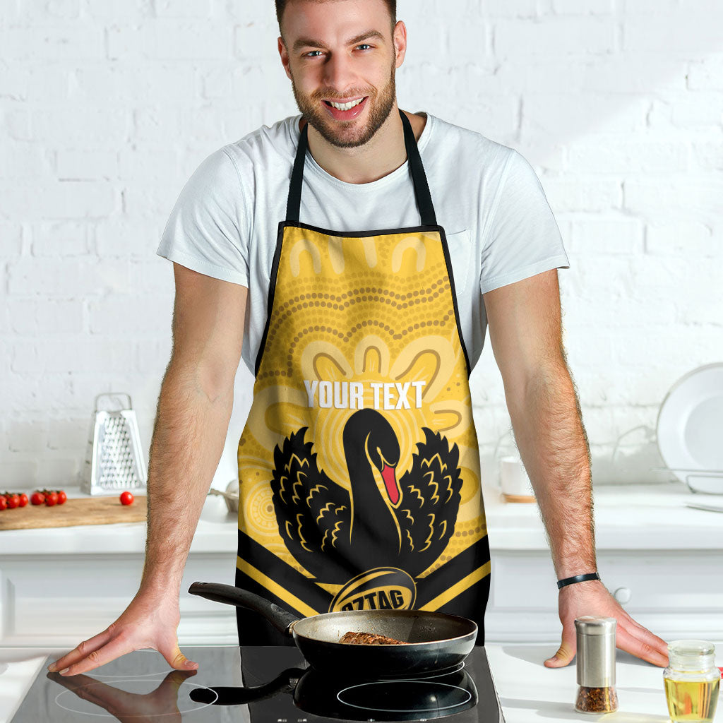 Western Australia Oztag Custom Apron WA Black Swan Indigenous Art