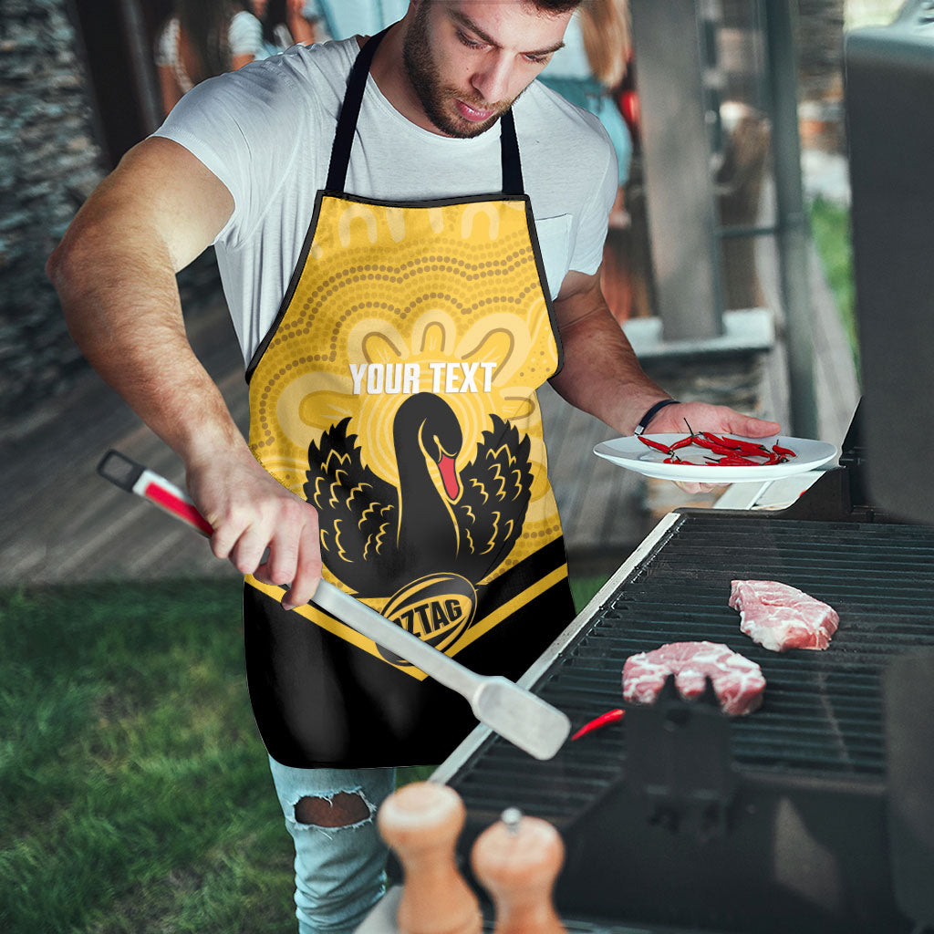 Western Australia Oztag Custom Apron WA Black Swan Indigenous Art