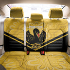 Western Australia Oztag Custom Back Car Seat Cover WA Black Swan Indigenous Art