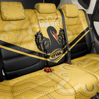 Western Australia Oztag Custom Back Car Seat Cover WA Black Swan Indigenous Art