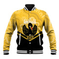 Western Australia Oztag Custom Baseball Jacket WA Black Swan Indigenous Art