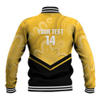 Western Australia Oztag Custom Baseball Jacket WA Black Swan Indigenous Art