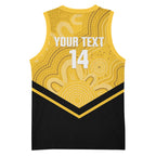 Western Australia Oztag Custom Basketball Jersey WA Black Swan Indigenous Art