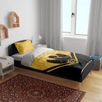 Western Australia Oztag Custom Bedding Set WA Black Swan Indigenous Art