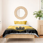 Western Australia Oztag Custom Bedding Set WA Black Swan Indigenous Art
