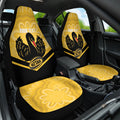 Western Australia Oztag Custom Car Seat Cover WA Black Swan Indigenous Art