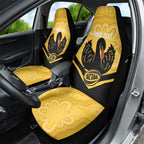 Western Australia Oztag Custom Car Seat Cover WA Black Swan Indigenous Art