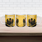 Western Australia Oztag Custom Ceramic Mug WA Black Swan Indigenous Art