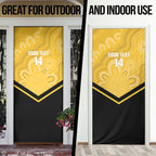 Western Australia Oztag Custom Door Cover WA Black Swan Indigenous Art