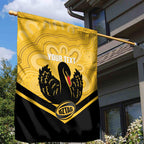 Western Australia Oztag Custom Garden Flag WA Black Swan Indigenous Art