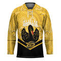 Western Australia Oztag Custom Hockey Jersey WA Black Swan Indigenous Art