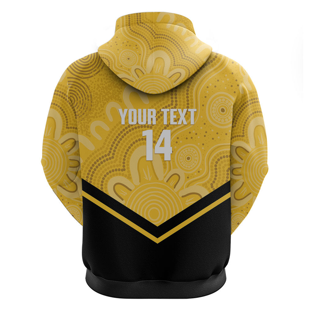 Western Australia Oztag Custom Hoodie WA Black Swan Indigenous Art