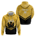 Western Australia Oztag Custom Hoodie WA Black Swan Indigenous Art