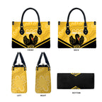 Western Australia Oztag Custom Leather Bag WA Black Swan Indigenous Art