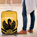 Western Australia Oztag Custom Luggage Cover WA Black Swan Indigenous Art