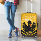 Western Australia Oztag Custom Luggage Cover WA Black Swan Indigenous Art