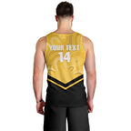 Western Australia Oztag Custom Men Tank Top WA Black Swan Indigenous Art