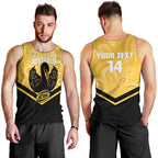 Western Australia Oztag Custom Men Tank Top WA Black Swan Indigenous Art