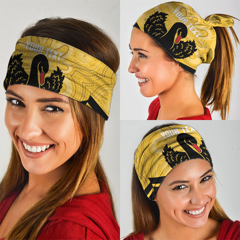 Western Australia Oztag Custom Neck Gaiter WA Black Swan Indigenous Art