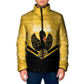 Western Australia Oztag Custom Padded Jacket WA Black Swan Indigenous Art