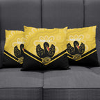 Western Australia Oztag Custom Pillow Cover WA Black Swan Indigenous Art