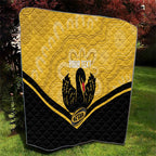 Western Australia Oztag Custom Quilt WA Black Swan Indigenous Art
