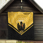 Western Australia Oztag Custom Quilt WA Black Swan Indigenous Art