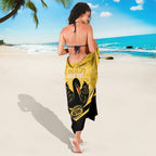 Western Australia Oztag Custom Sarong WA Black Swan Indigenous Art
