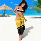 Western Australia Oztag Custom Sarong WA Black Swan Indigenous Art