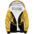 Western Australia Oztag Custom Sherpa Hoodie WA Black Swan Indigenous Art