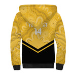 Western Australia Oztag Custom Sherpa Hoodie WA Black Swan Indigenous Art