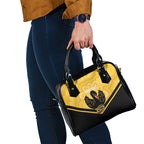 Western Australia Oztag Custom Shoulder Handbag WA Black Swan Indigenous Art